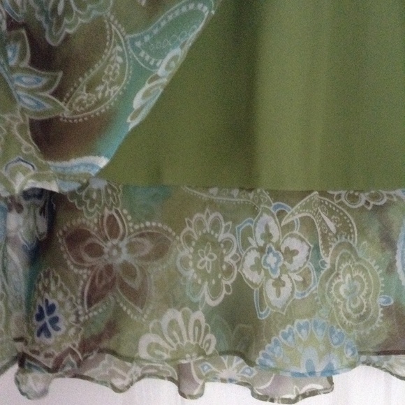 NY City Design Co. Tiered Silk Floral Print Skirt - Picture 5 of 7
